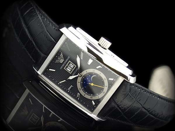 Latest Emporio Armani (by Giorgio Armani) men's automatic moon phase date watch