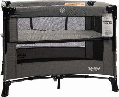Baby Things Campcot Cot No Bass - Grey - Brand New Sealed