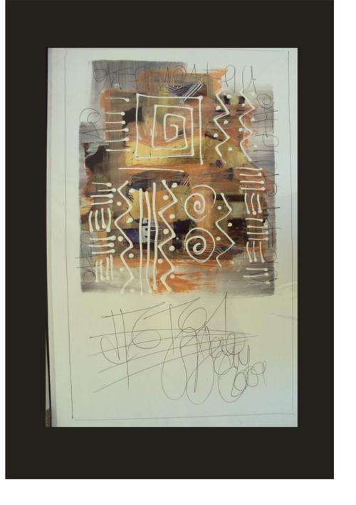 Abstract shane harty 29x52 and R58 postage