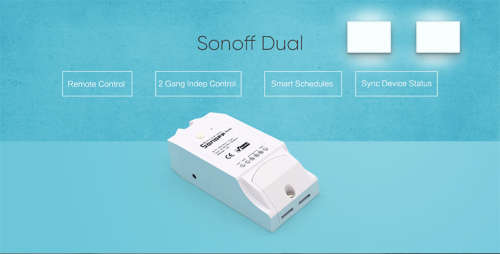 Sonoff Dual - 15A 2 Channel Smart WiFi Switch