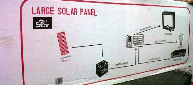 LARGE ROCKSTAR SOLAR PANEL  90cm x 30cm