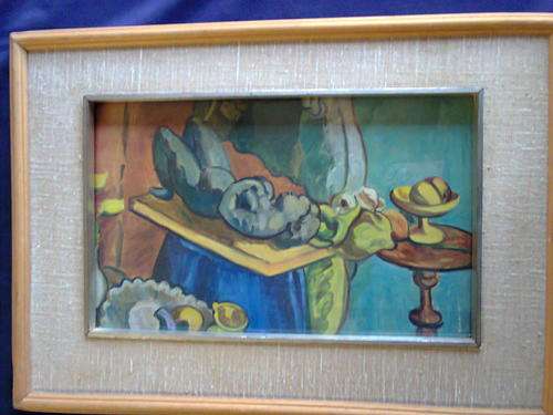ABSTRACT WITH CLAY FIGURE PRINTED IN 1952 FROM ORIGINAL, BY MATTHEW SMITH