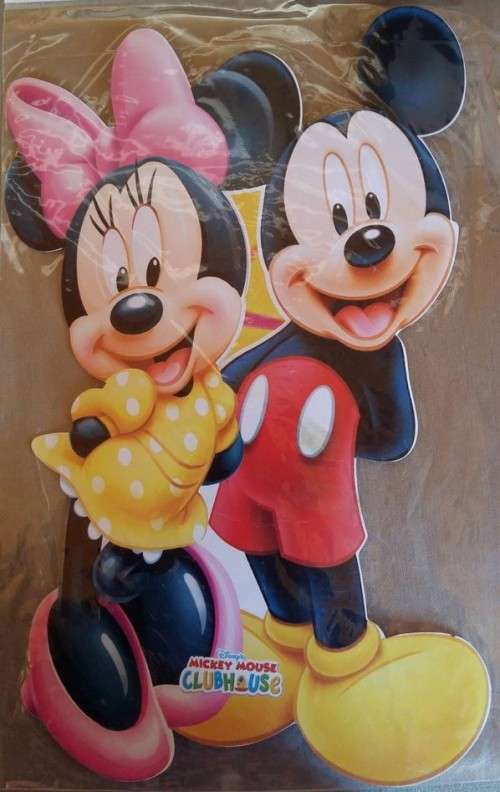 Mickey & Minnie party wall cut out- Great for decor: +-20CM