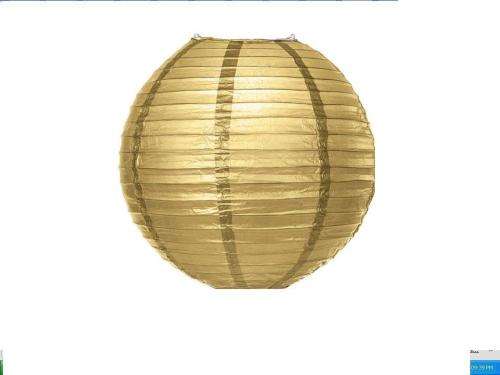 Chinese paper lanterns: 30 cm- GOLD
