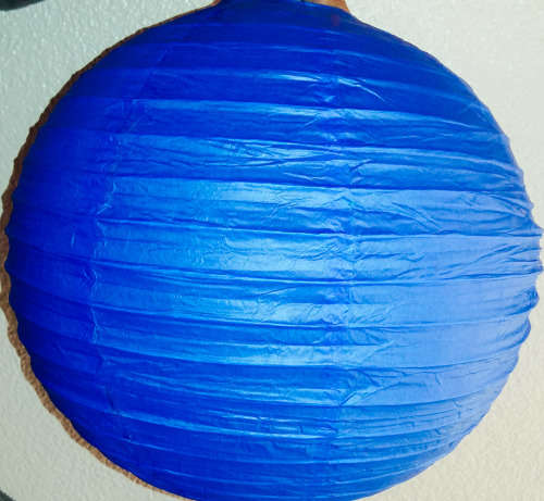 Chinese paper lanterns: 30 cm- BLUE