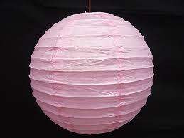 Chinese paper lanterns: 20 cm- BABY PINK