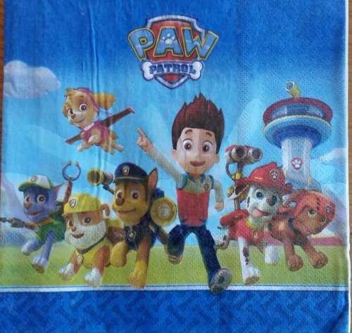 Paw patrol party serviettes (10)