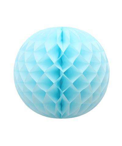 Honeycomb paper ball- 20CM-  BABY BLUE