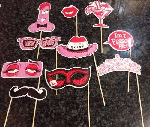 Photo props- Photo Booth Props on sticks 10 per pack
