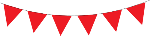 Red Triangle/flag Banner