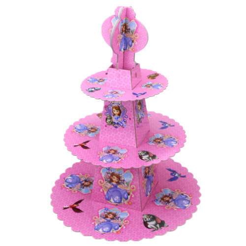 Sofia The First party 3 tier cupcake stand