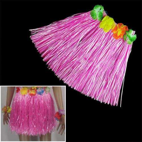 Hawaiian short skirt- PINK-40cm length