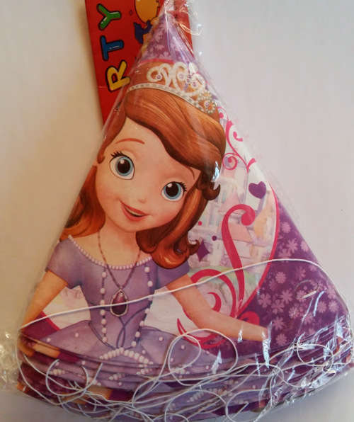Sofia the first party hats(10)
