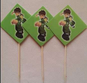 BEN 10 cupcake toppers(10)