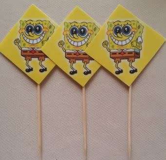 SPONGEBOB cupcake toppers(10)
