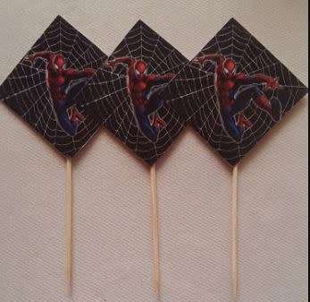 SPIDERMAN cupcake toppers(10)