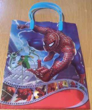 Spiderman party gift bags/ goodies bag- 18cm by 24cm-Plastic