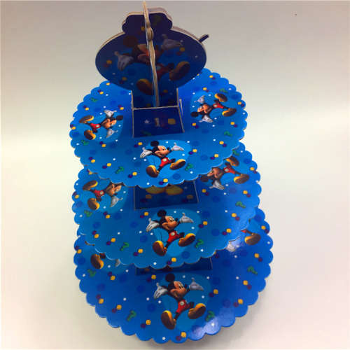 Mickey mouse party 3 tier cupcake stand