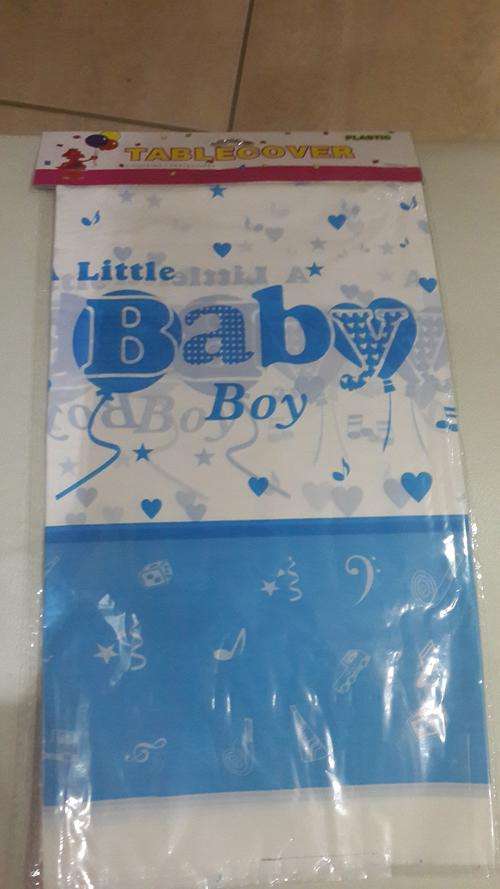Baby shower table cover (boy)