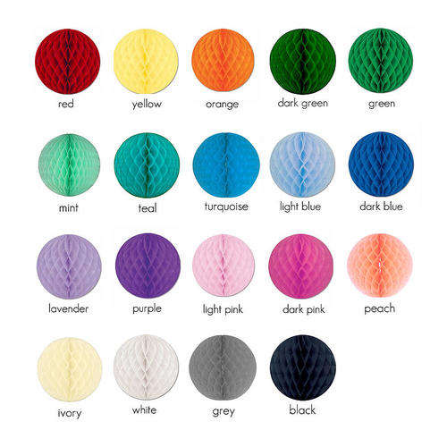 Tissue paper hanging ball decoration