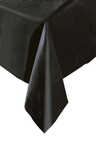 Black Plastic Table cover