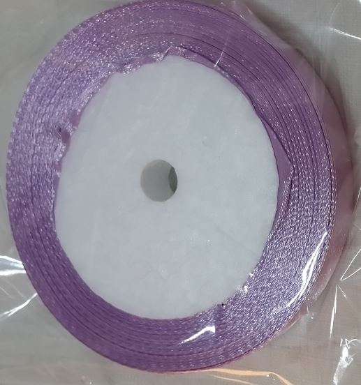 Light Purple Satin Ribbon- 10mm, 25m per roll