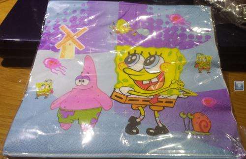 Spongebob party serviettes(10)