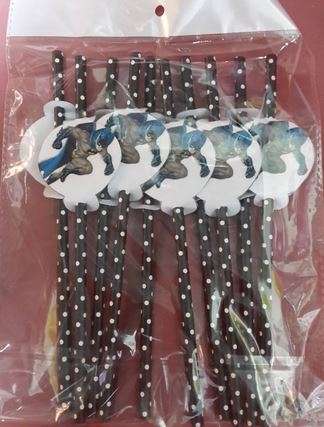 Batman party Straws- 10 per pack