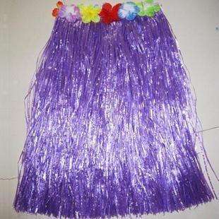 Hawaiian party long skirt- PURPLE