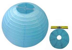 Chinese paper lanterns: 30 cm- BLUE