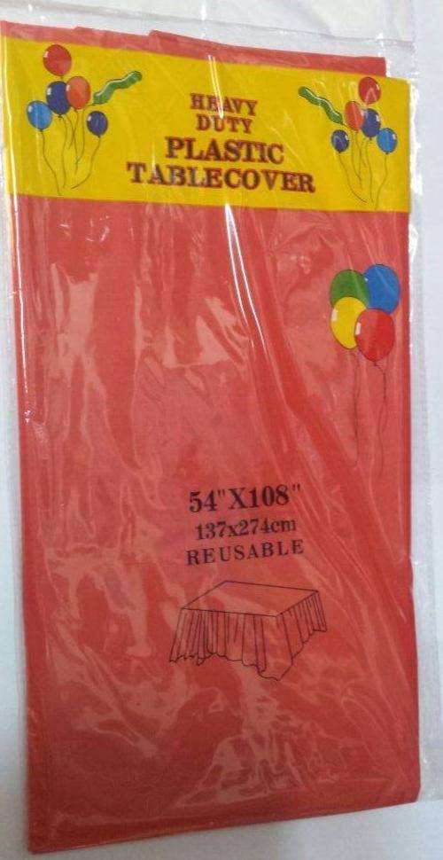 Plastic table cover- 137x274cm