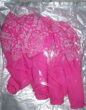 Happy birthday balloons- Pink(10)