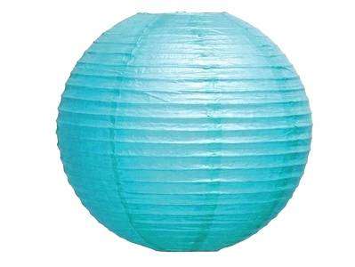 Chinese paper lanterns: 30 cm- LIGHT BLUE