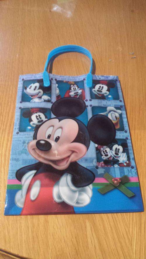 Mickey mouse party gift bags/ goodies bag- 18cm by 24cm-Plastic