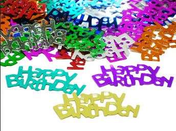 Happy birthday confetti assorted confetti