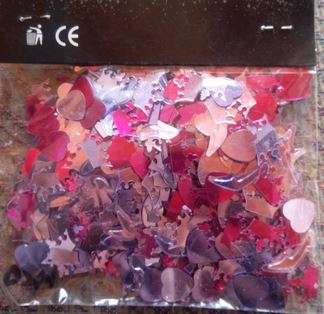 Crowns and shoes confetti- Purple