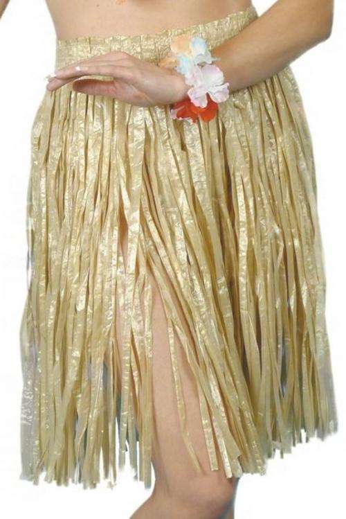 Hawaiian party long skirt- GOLD