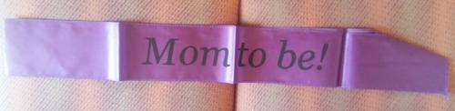 Baby Shower Mom to be sash- PURPLE