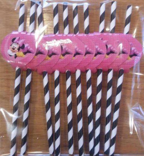 Minnie Mouse party Straws- 10 per pack