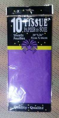 Tissue paper sheets(10)- PURPLE 51CM BY 66CM