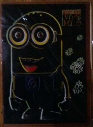 Despicable Me (Minions) scratch art- Great as a party favor