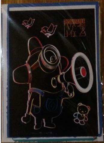 Despicable Me (Minions) scratch art- Great as a party favor