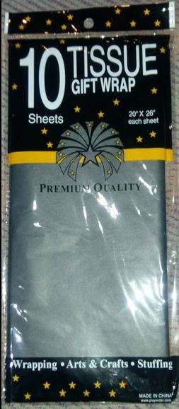 Tissue paper sheets(10)- BLACK 51CM BY 66CM