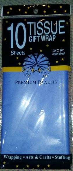 Tissue paper sheets(10)- BLUE 51CM BY 66CM