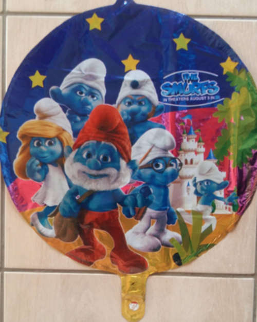 Smurfs party foil balloon- 45cm