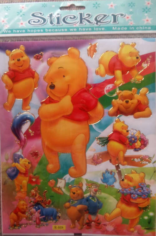 Winnie the pooh sticker sheet