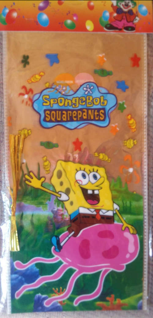 Spongebob party Loot bags(10)- 18cm by 36cm