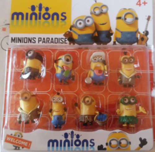 Despicable Me/ Minions Figurine Set- 5cm in size- 8 figurines per pack