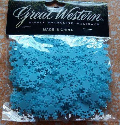 Snowflake confetti-BLUE- Perfect for Frozen party