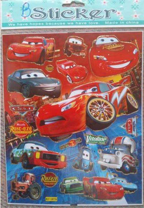 Disney Cars sticker sheet